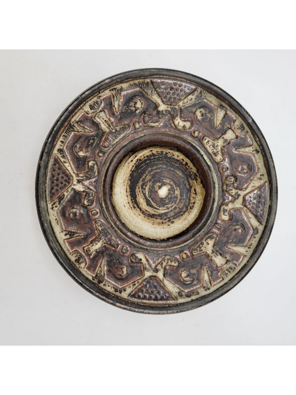 Vintage MCM Jorgen Mogensen Royal Copenhagen & B&S Teknik Danish Stoneware Dish